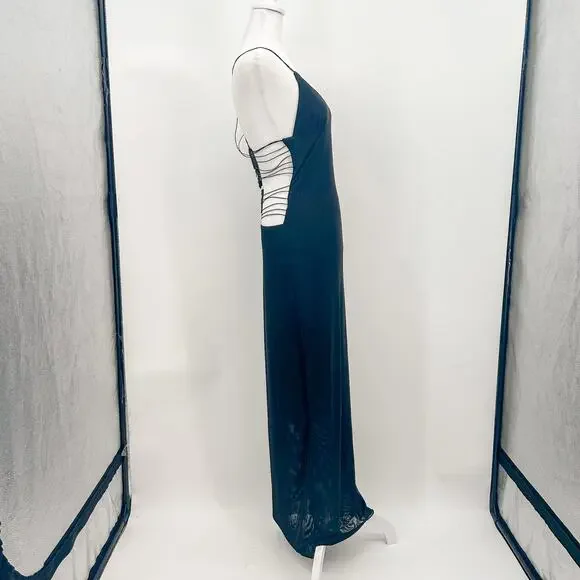 I.AM.GIA Ellery Dress Black Butterfly Long Large New with Tags - Picture 6 of 12